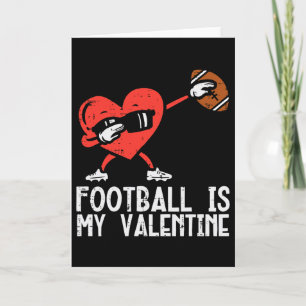 Voetbal Is Mijn Valentijnshart Dab Jongens Kindere Kaart