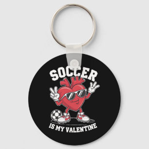Voetbal Is Mijn Valentijnshart Sungles Valentijnsd Sleutelhanger