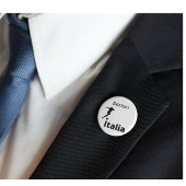 Voetbal Italië, aanpasbaar Ronde Button 3,2 Cm