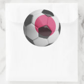 Voetbal Japanse vlag Ronde Sticker (Tas)