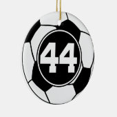 Voetbal Jersey nummer 44 Gift Idea Keramisch Ornament (Rechts)