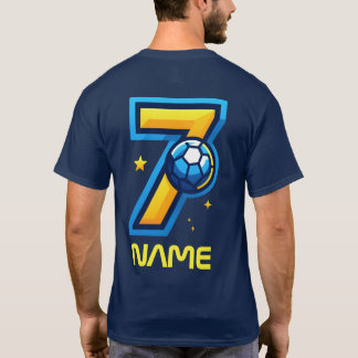 Voetbal jersey Nummer 7 gepersonaliseerd T-shirt