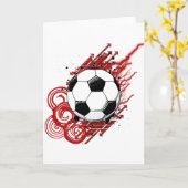Voetbal Kaart (Gele Bloem)