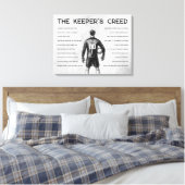 Voetbal Keeper Creed Monogram Wit Canvas Afdruk (Insitu (Slaapkamer))