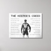 Voetbal Keeper Creed Monogram Wit Canvas Afdruk (Voorkant)
