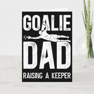 Voetbal Keeper Papa Die Een Voetbaldoelman Papa Op Kaart