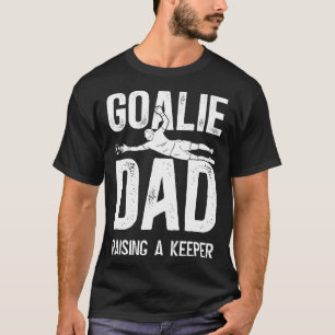 Voetbal Keeper Papa Die Een Voetbaldoelman Papa Op T-shirt