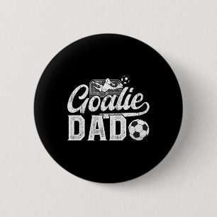 Voetbal Keeper Papa Van Een Voetbaldoelman Papa Ronde Button 5,7 Cm