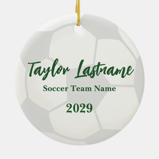 Voetbal Keepomwille Ceramic Ornament (Achterkant)