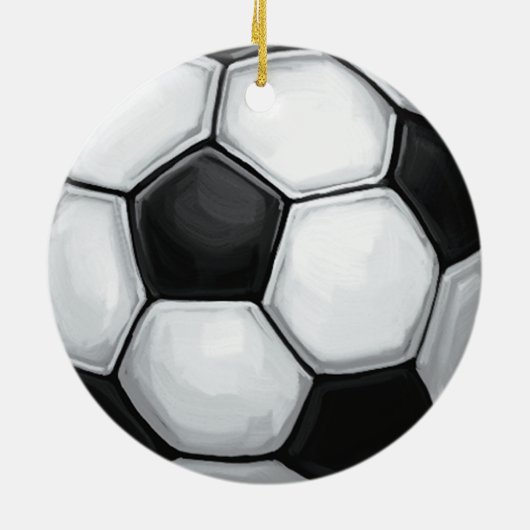 Voetbal Keramisch Ornament (Achterkant)