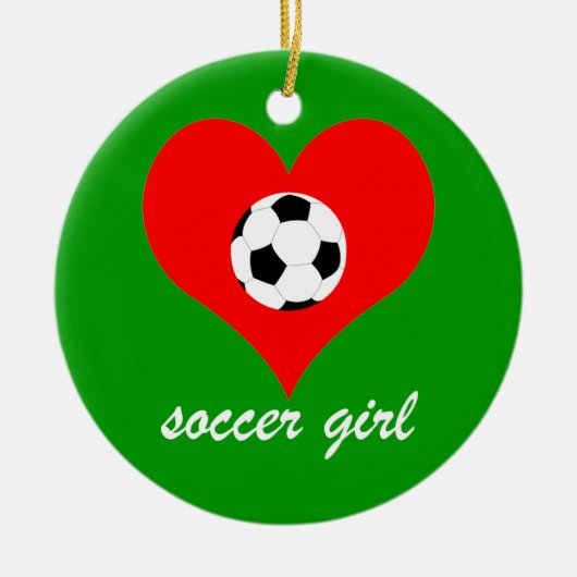 voetbal keramisch ornament (Voorkant)