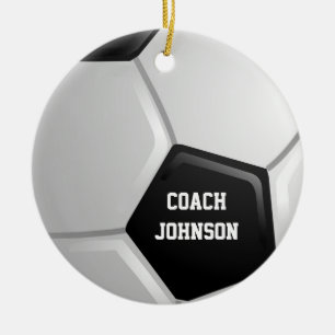 Voetbal Keramisch Ornament