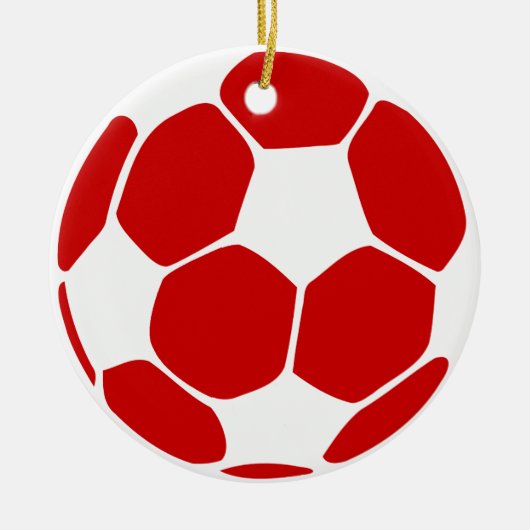 voetbal keramisch ornament (Voorkant)