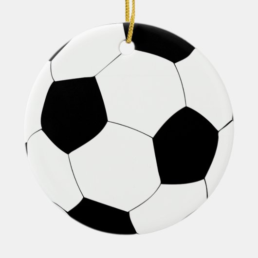 Voetbal Keramisch Ornament (Voorkant)