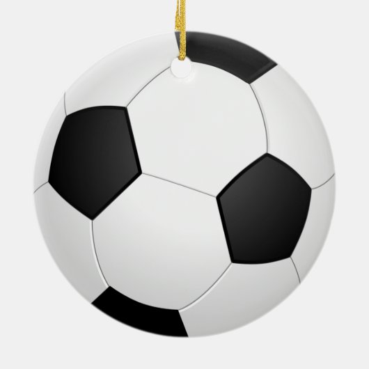 Voetbal Keramisch Ornament (Achterkant)