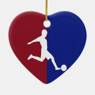 Voetbal Keramisch Ornament