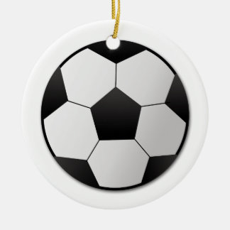 Voetbal Keramisch Ornament