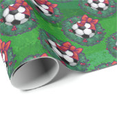 Voetbal kerst cadeaupapier (Rol Hoek)