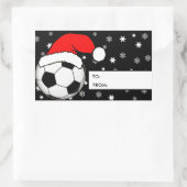 Voetbal Kerst Gift Label Stickers (Tas)
