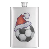 Voetbal kerst heupfles (Voorkant)