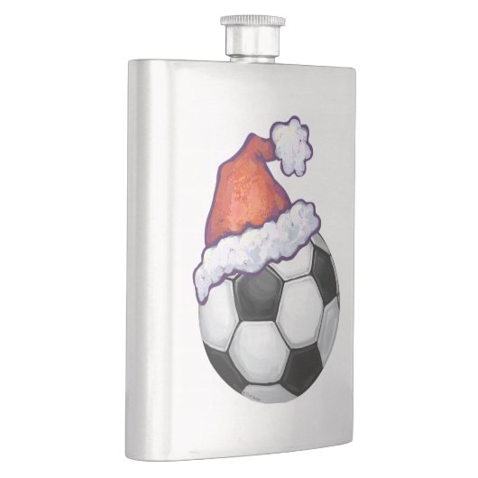 Voetbal kerst heupfles (Rechts)