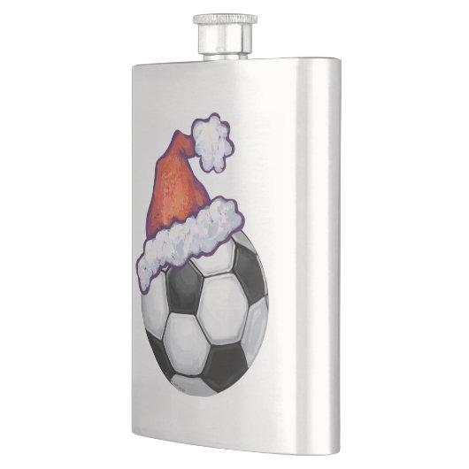 Voetbal kerst heupfles (Links)