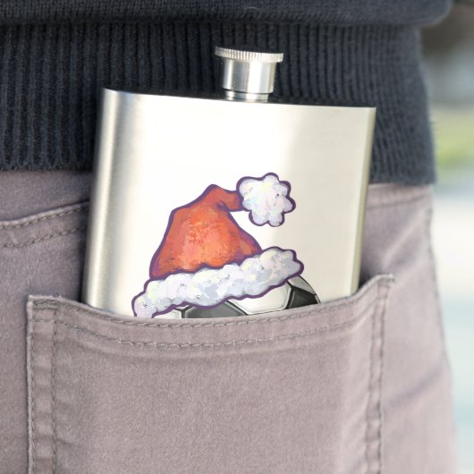 Voetbal kerst heupfles (Voorbeeld)