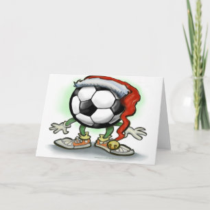 Voetbal Kerst Kaart