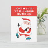Voetbal Kerst Kaarten (Staand voorkant)