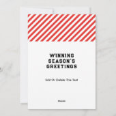 Voetbal Kerst Kaarten (Achterkant)