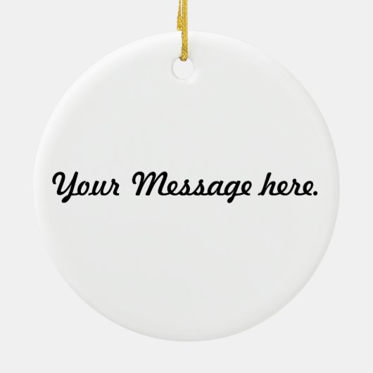 Voetbal kerst Keramisch Ornament (Achterkant)