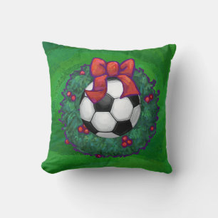 Voetbal kerst kussen