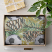 Voetbal Kerst thema voor Speler met bal Tissuepapier (Geschenk)