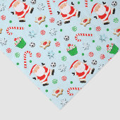Voetbal Kerst Tissue Papier (Detail)