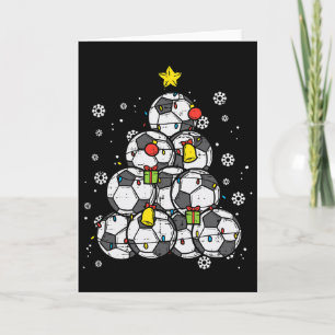 Voetbal Kerstboom Kerst Speler Jongens Meisjes Man Kaart