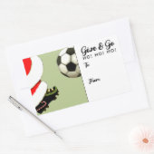 Voetbal Kerstcadeau Label (Envelop)