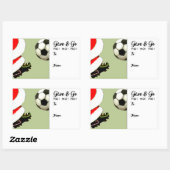 Voetbal Kerstcadeau Label (Vel)