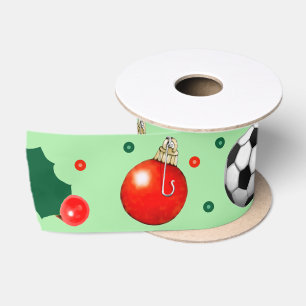 Voetbal Kerstcadeau Satijnen Lint