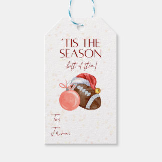 Voetbal Kerstcadeautag Cadeaulabel