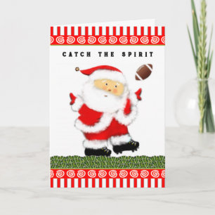 Voetbal Kerstmis Feestdagen Kaart