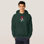 Voetbal kerstmis hoodie (Voorkant volledig)