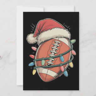 Voetbal Kerstmis Kerstman Hoed Vakantie Sport Feestdagenkaart