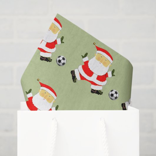 Voetbal Kerstmis Tissuepapier (Cadeauzakje)