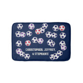 Voetbal Kies uw kleur Gepersonaliseerd Multiform Badmat (Voorkant)