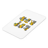 Voetbal Kinder Football Bouwwagens Magneet (Linkerzijde)