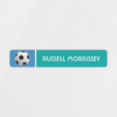 Voetbal Kinder naam kleurrijk Labels (Design 1)