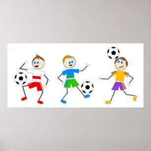 Voetbal Kinderen Poster