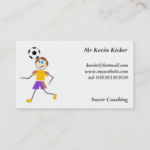 Voetbal Kinderen Visitekaartje