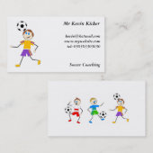 Voetbal Kinderen Visitekaartje (Voorkant / Achterkant)