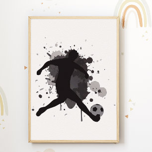 Voetbal Kinderkamer Poster Sport Kraamkamer Print